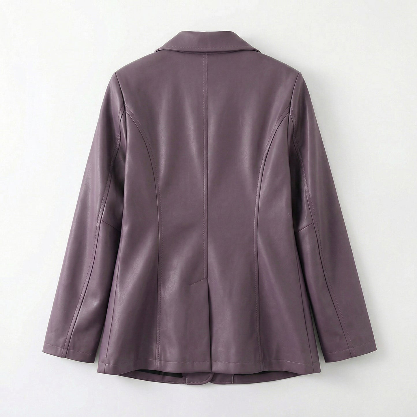 Bellatrix | Lambskin Leather Two-Button Blazer Jacket