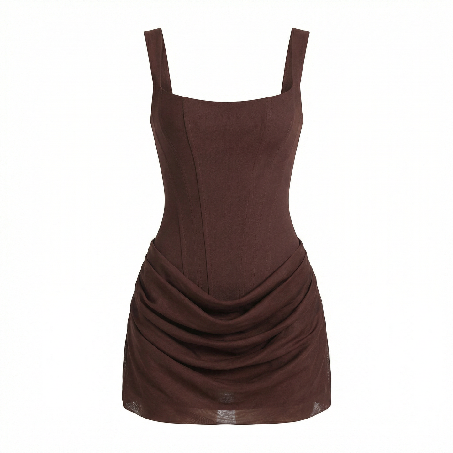 Colette | Women’s Crepe and Lyocell Mini Dress with Lace-Up Back