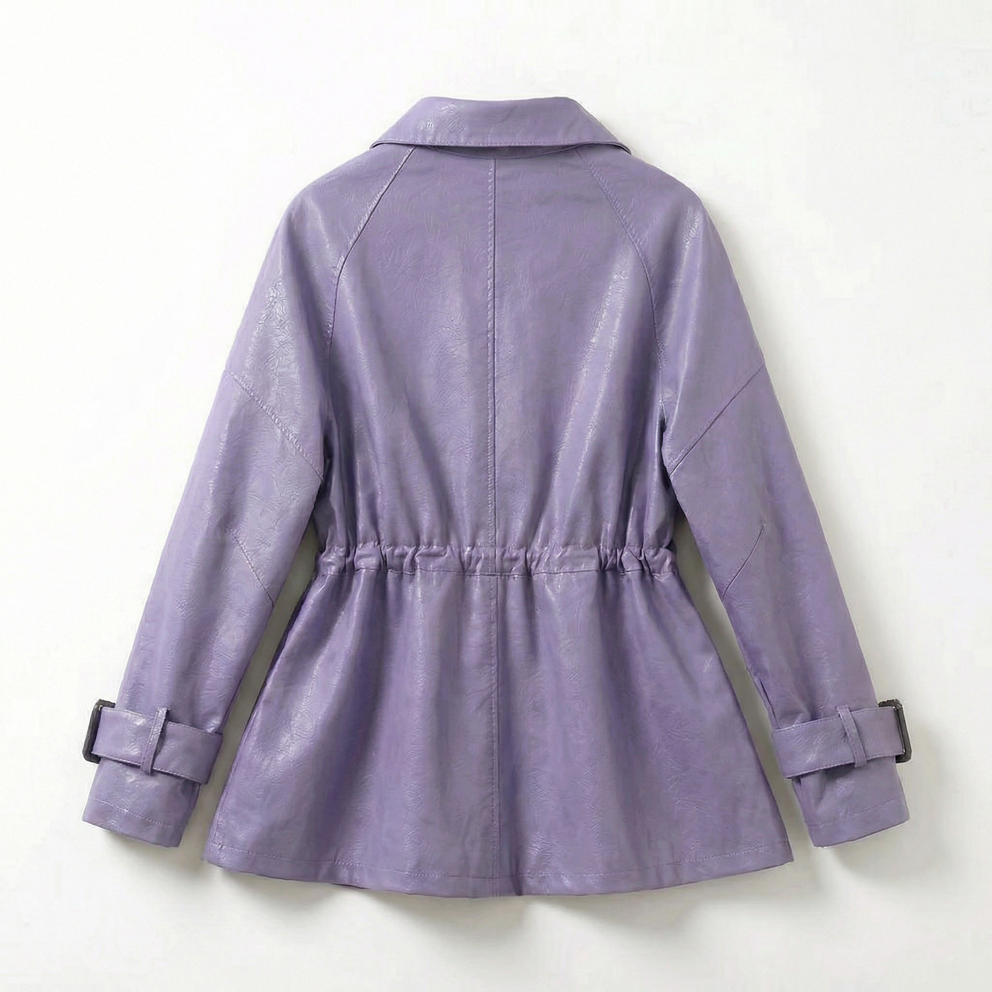 Manhattan | Sheepskin Leather Cinched-Waist Jacket