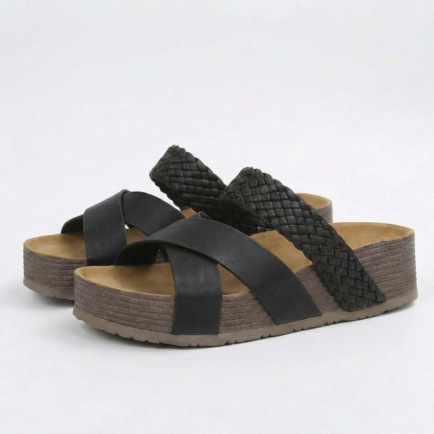 Sabine | Braided Platform Sandals