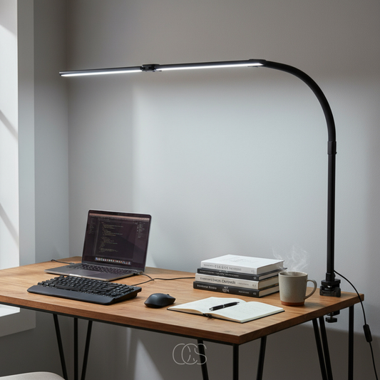 Dimmable Gooseneck Clamp Desk Lamp
