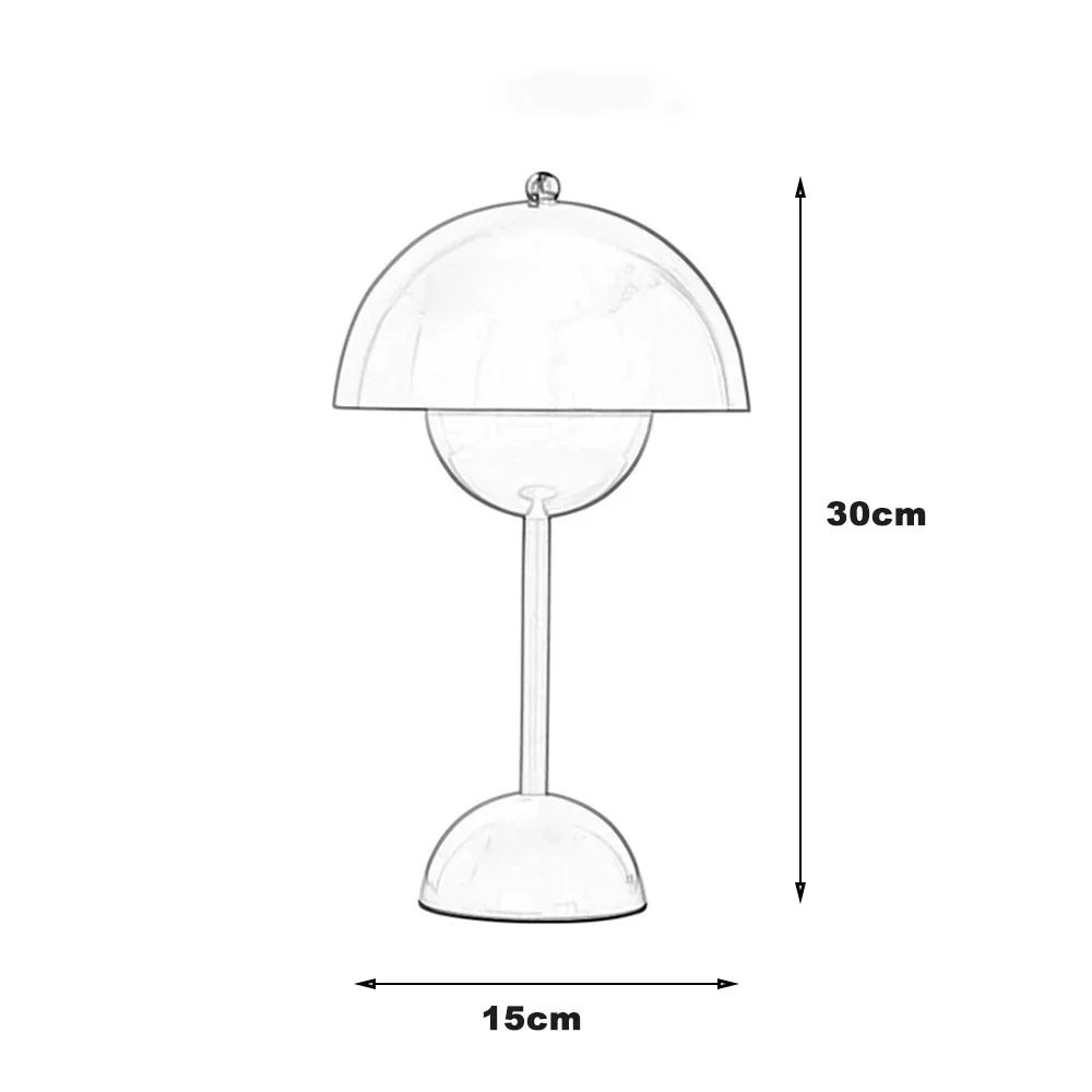 Wireless Dimmable Scandinavian Table Lamp