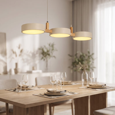Nordic Wood and Metal LED Pendant Light
