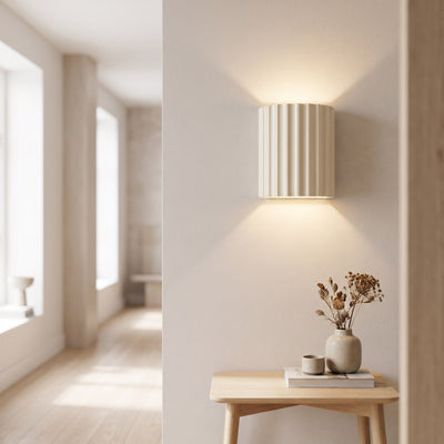 Fluted Up-Down Wall Sconce