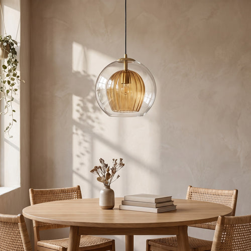 Glass Globe Pendant Light