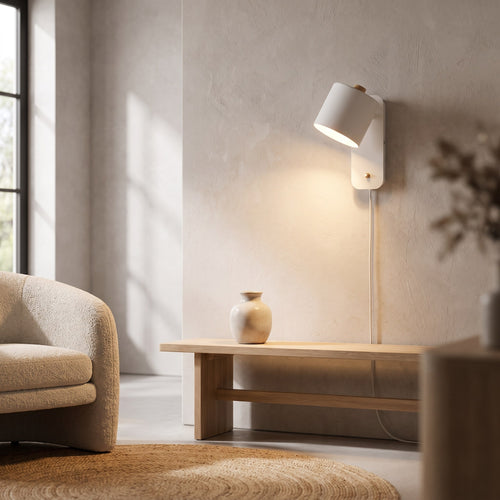 360° Rotatable Plug-In Wall Sconce