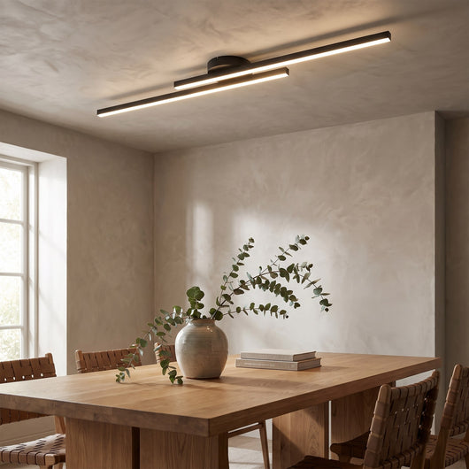 Minimalist Linear LED Flush Mount Ceiling Light