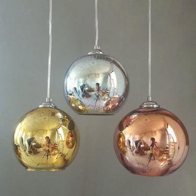 3D Fireworks Glass Pendant Light - Bronze / 5.91''