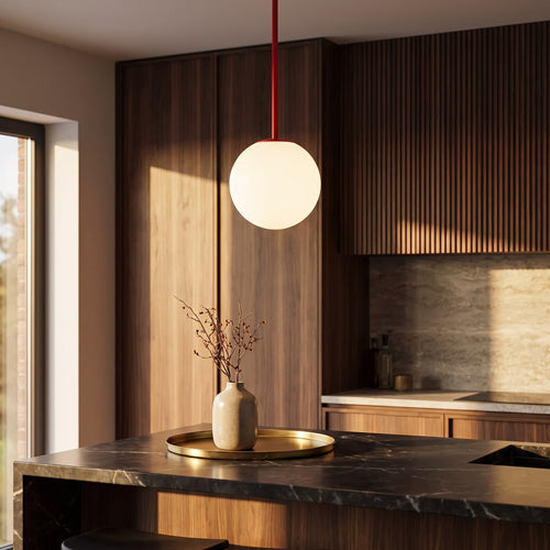 6-Light Sculptural Arc Pendant Chandelier
