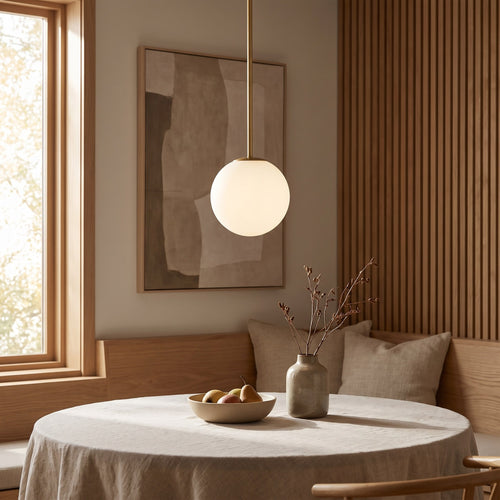 6-Light Sculptural Arc Pendant Chandelier