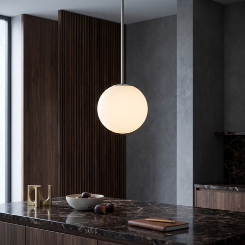 6-Light Sculptural Arc Pendant Chandelier