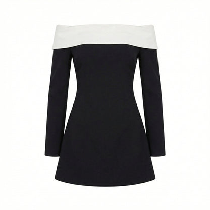 Adele | Women’s Off-Shoulder Mini Dress with Bell Sleeves