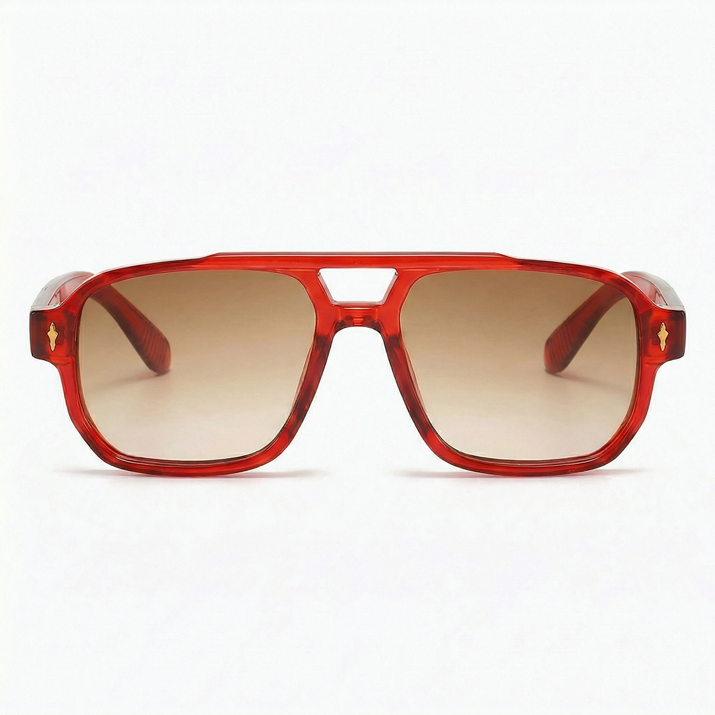 Adrien | Double-Bridge Square Sunglasses