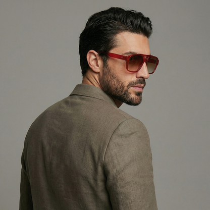 Adrien | Double-Bridge Square Sunglasses