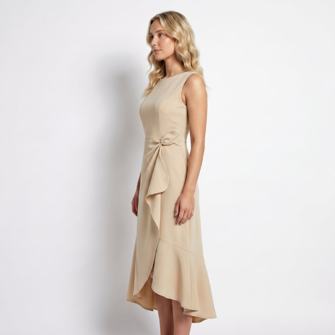 Amara Women’s Sleeveless Wrap Midi Dress