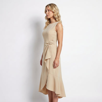 Amara Women’s Sleeveless Wrap Midi Dress