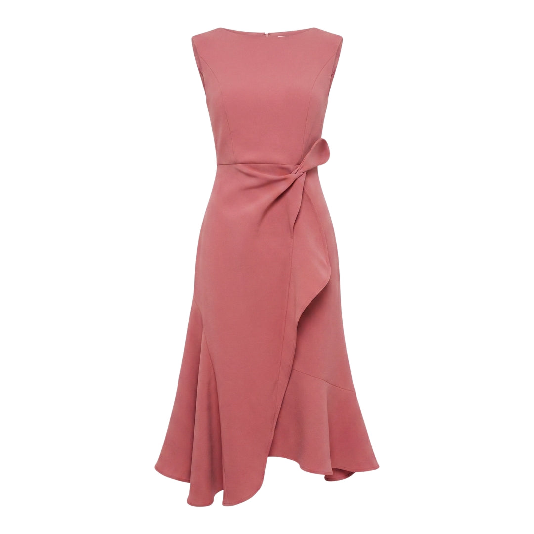 Amara Women’s Sleeveless Wrap Midi Dress