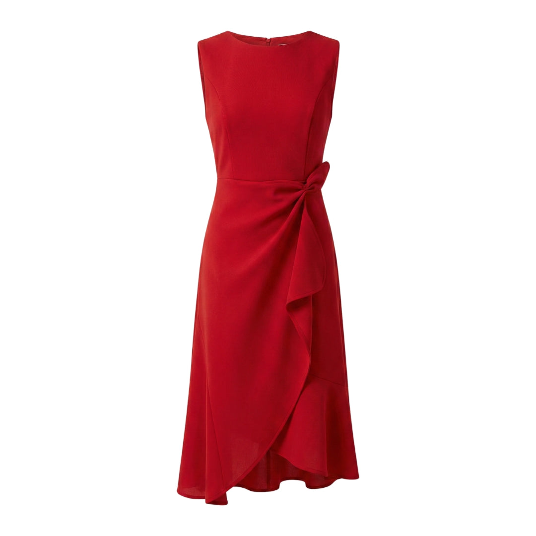 Amara Women’s Sleeveless Wrap Midi Dress
