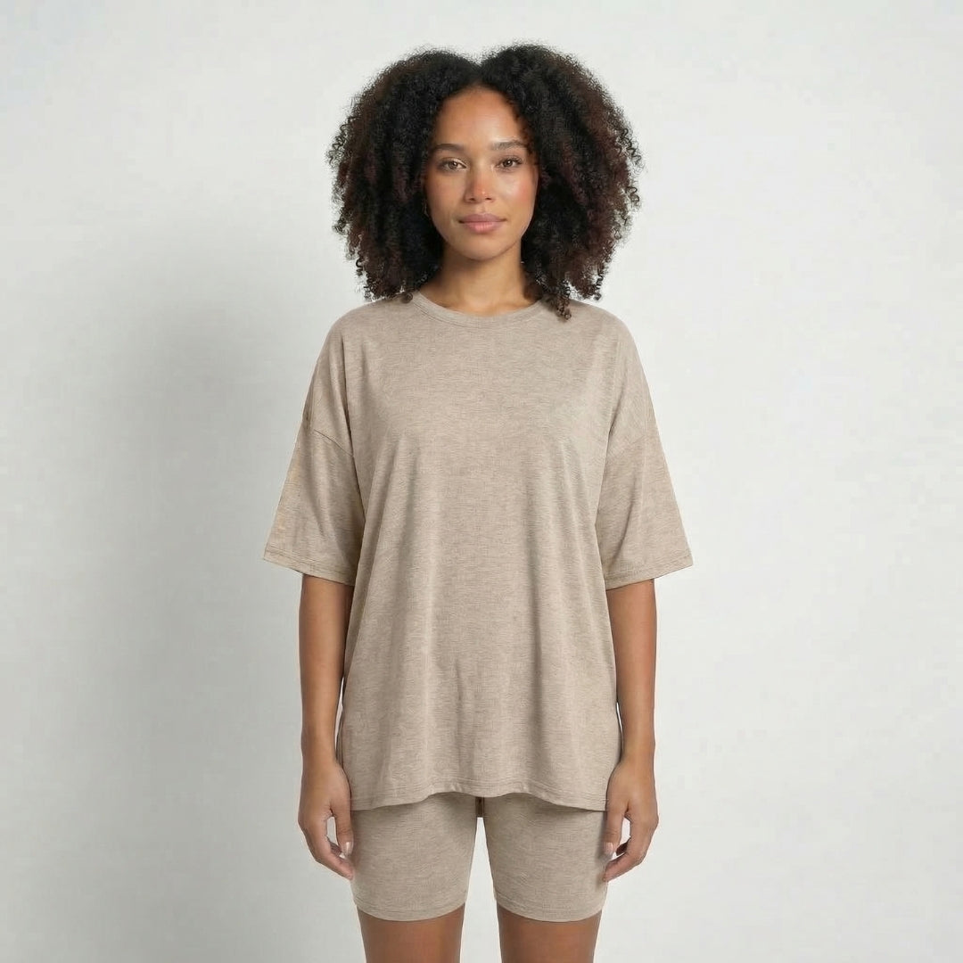 Anaïs | Women’s Viscose-Blend Lounge Set with Biker Shorts