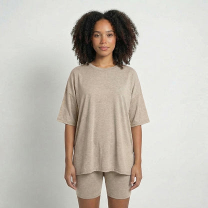 Anaïs | Women’s Viscose-Blend Lounge Set with Biker Shorts