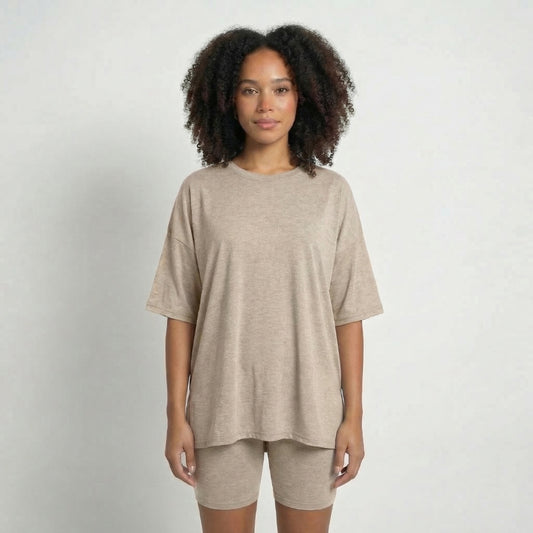 Anaïs | Women’s Viscose-Blend Lounge Set with Biker Shorts
