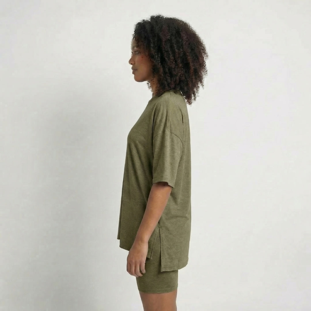 Anaïs | Women’s Viscose-Blend Lounge Set with Biker Shorts