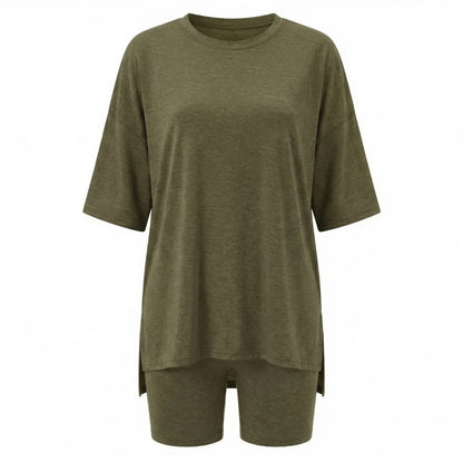 Anaïs | Women’s Viscose-Blend Lounge Set with Biker Shorts