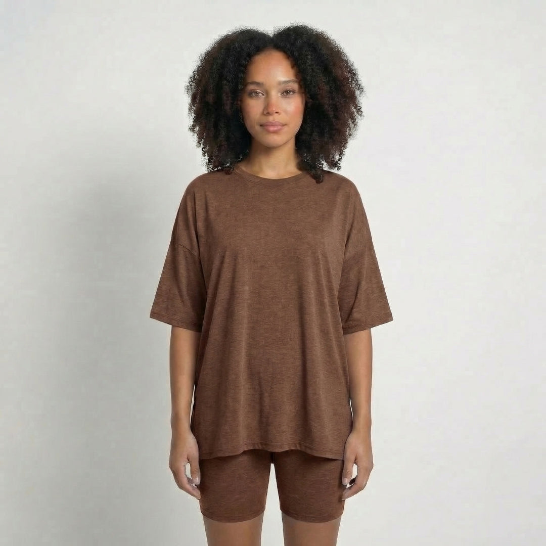 Anaïs | Women’s Viscose-Blend Lounge Set with Biker Shorts