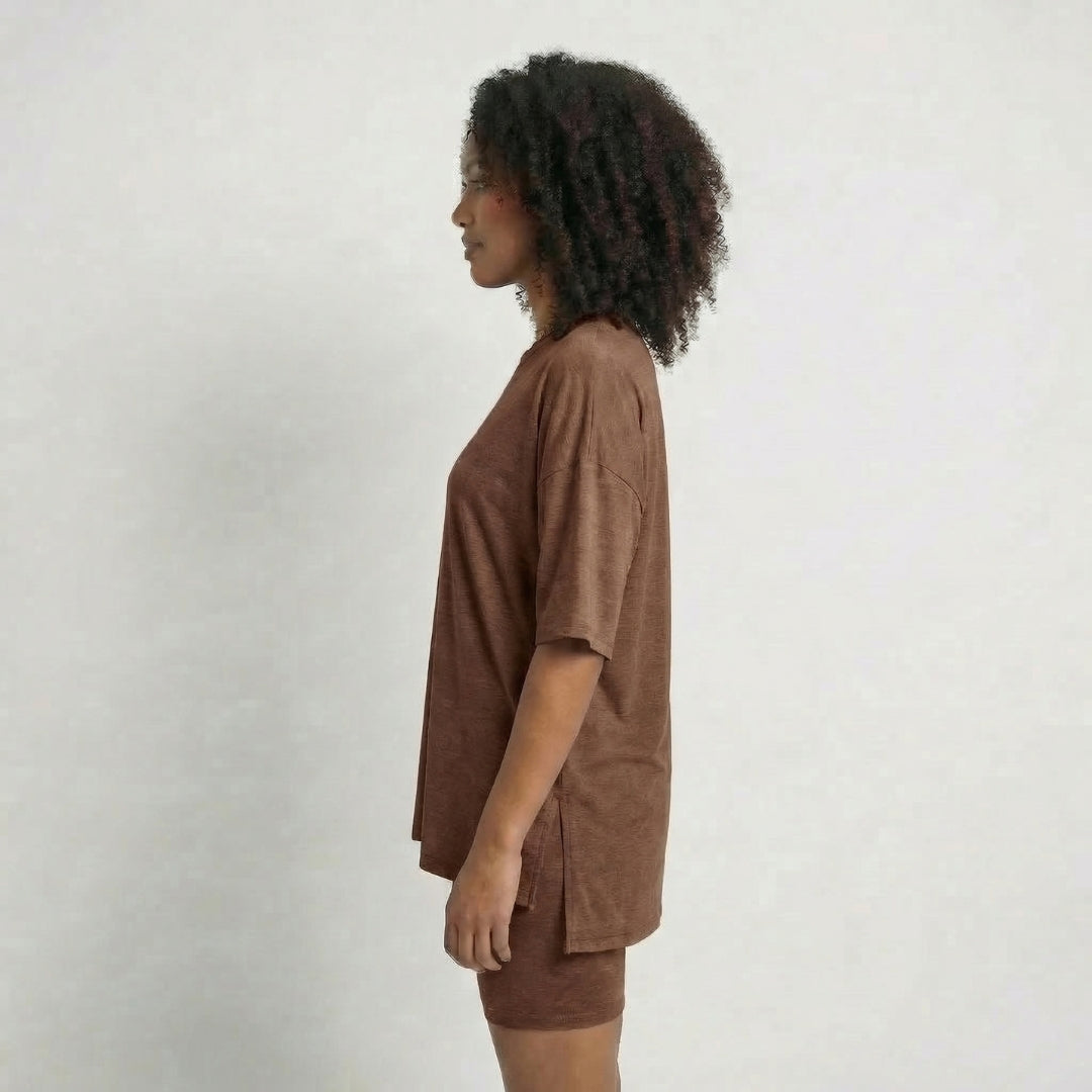 Anaïs | Women’s Viscose-Blend Lounge Set with Biker Shorts