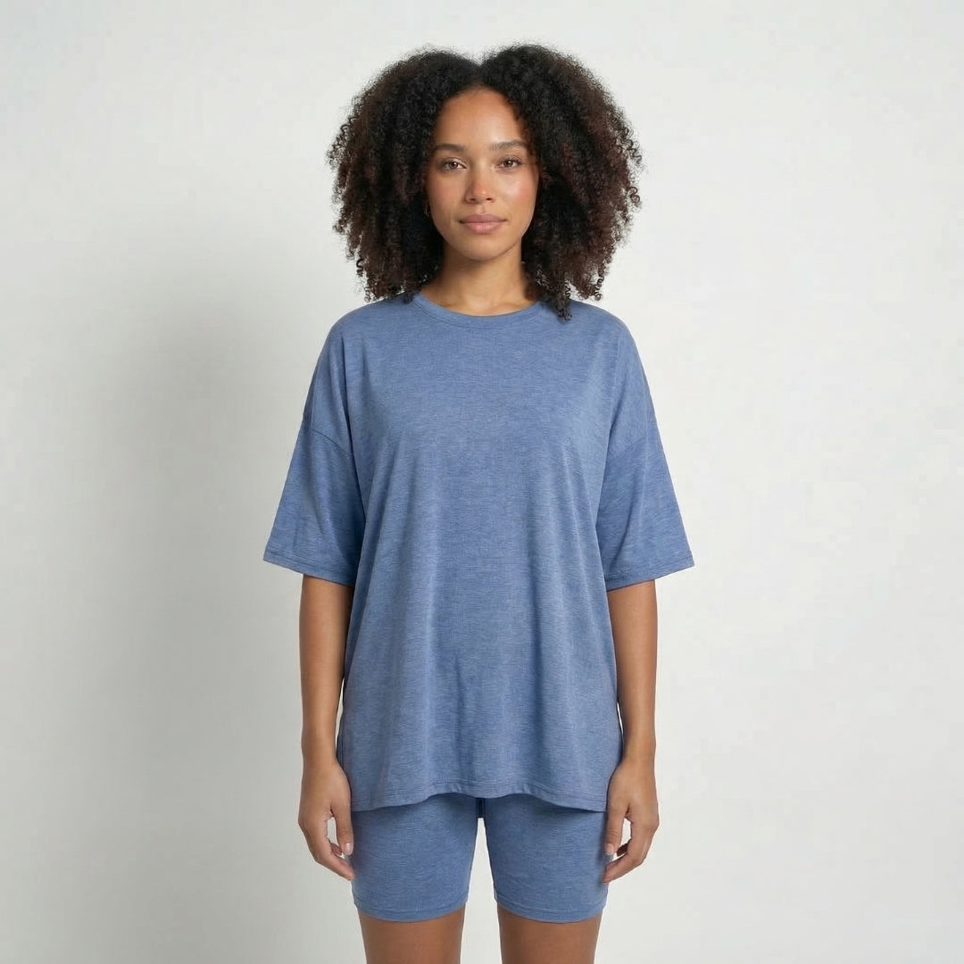 Anaïs | Women’s Viscose-Blend Lounge Set with Biker Shorts