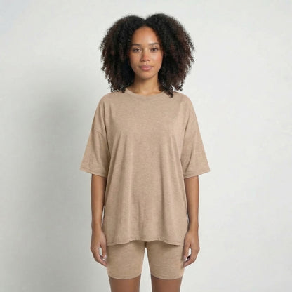 Anaïs | Women’s Viscose-Blend Lounge Set with Biker Shorts
