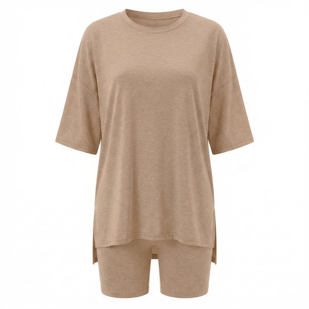 Anaïs | Women’s Viscose-Blend Lounge Set with Biker Shorts