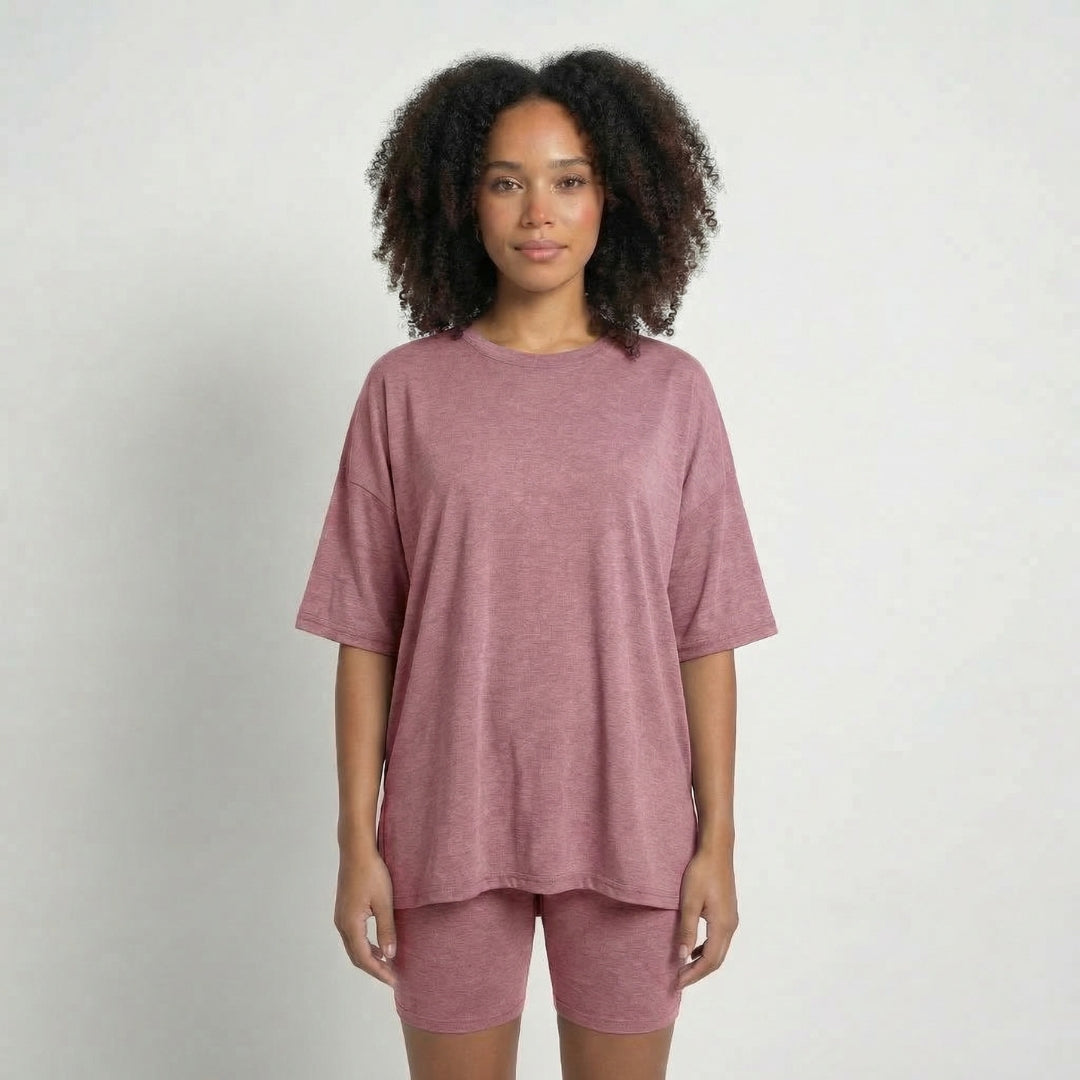Anaïs | Women’s Viscose-Blend Lounge Set with Biker Shorts