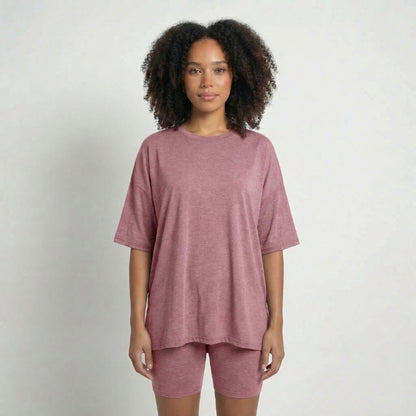 Anaïs | Women’s Viscose-Blend Lounge Set with Biker Shorts