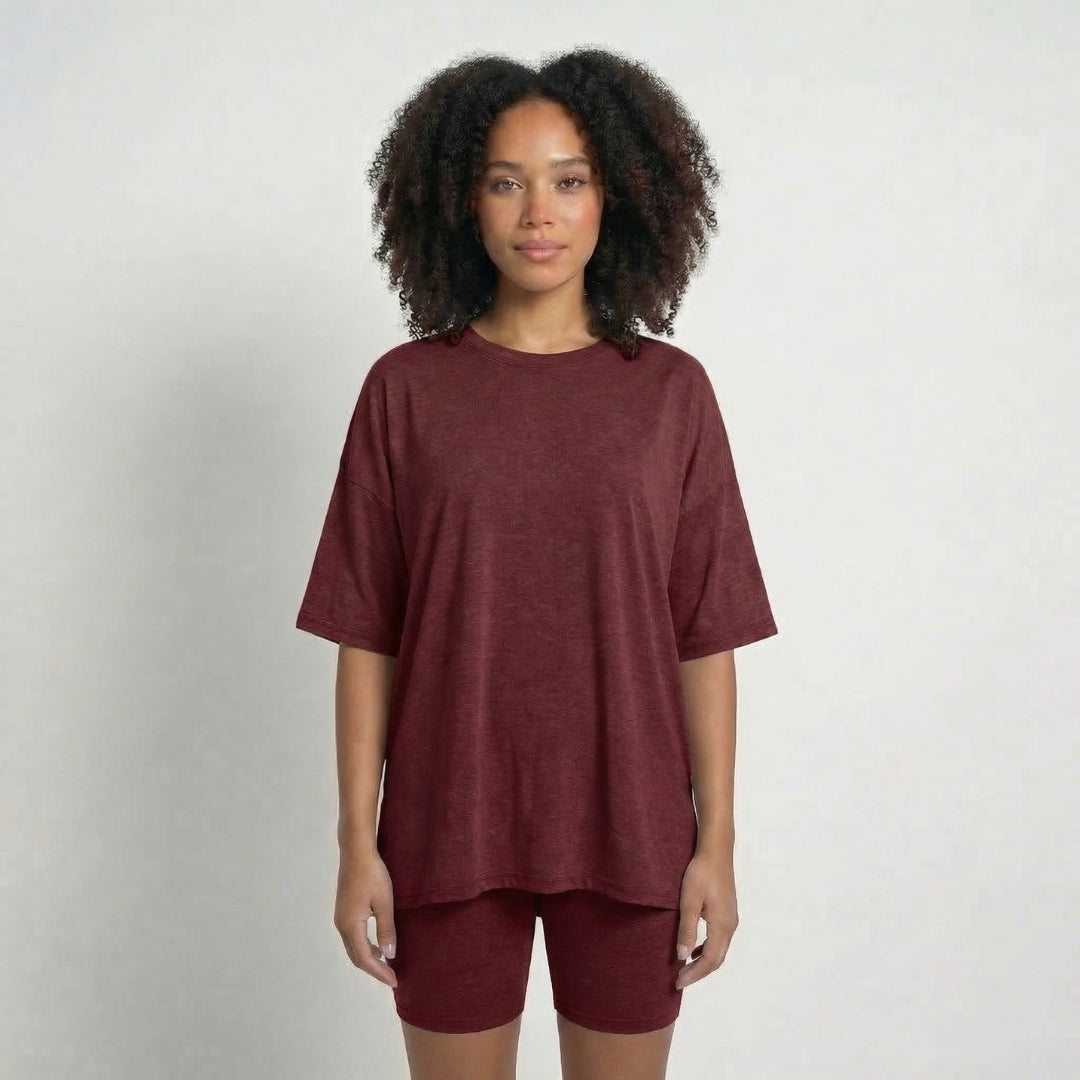 Anaïs | Women’s Viscose-Blend Lounge Set with Biker Shorts