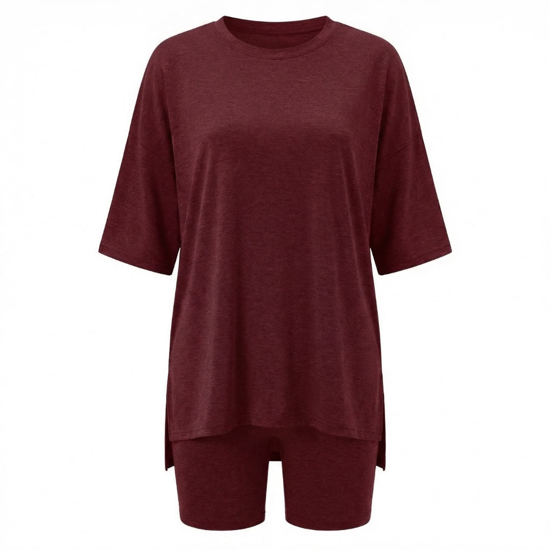 Anaïs | Women’s Viscose-Blend Lounge Set with Biker Shorts