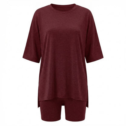 Anaïs | Women’s Viscose-Blend Lounge Set with Biker Shorts