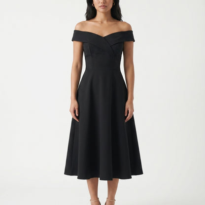 Aurélie Women’s Off-Shoulder A-Line Midi Dress