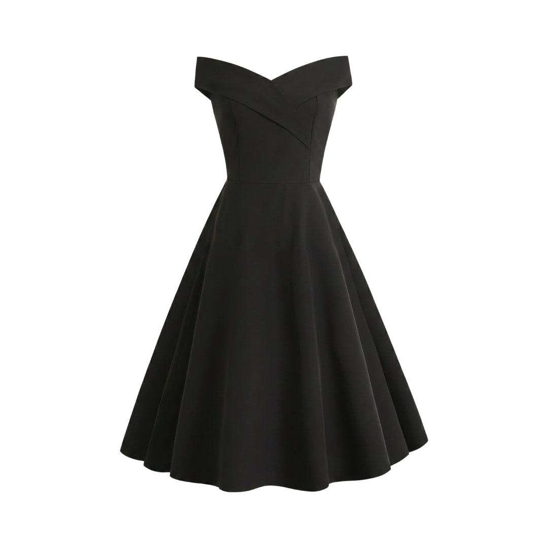 Aurélie Women’s Off-Shoulder A-Line Midi Dress
