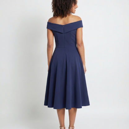 Aurélie Women’s Off-Shoulder A-Line Midi Dress
