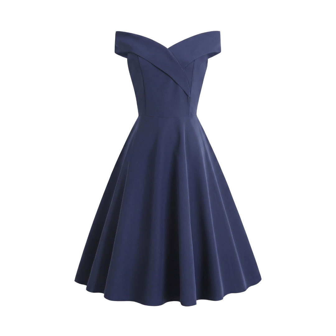 Aurélie Women’s Off-Shoulder A-Line Midi Dress