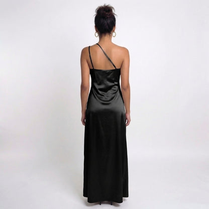 Aurélie | Women’s One-Shoulder Ruched Maxi Dress with Slit