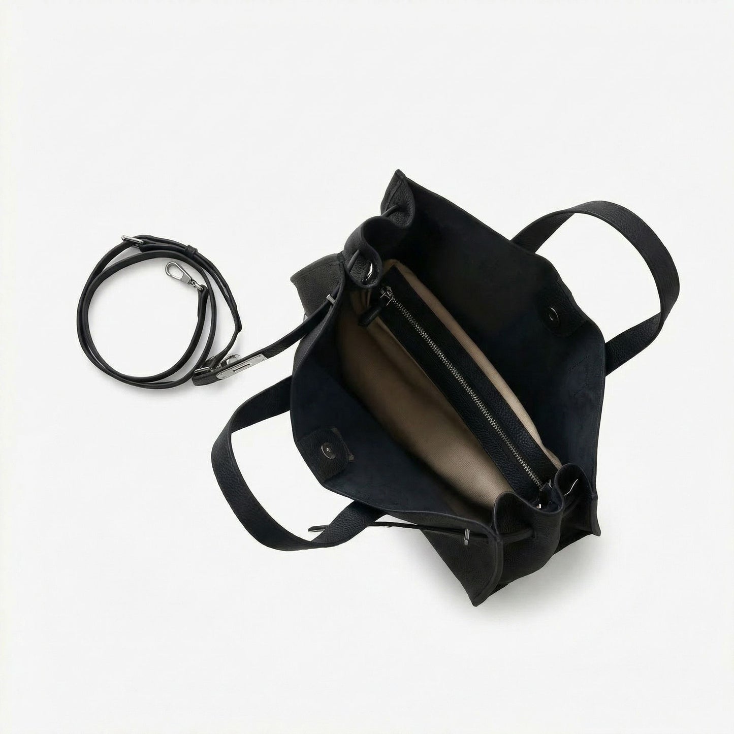 Béatrice | Women’s Leather Tote Bag Drawstring Buckle