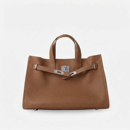 Béatrice | Women’s Leather Tote Bag Drawstring Buckle