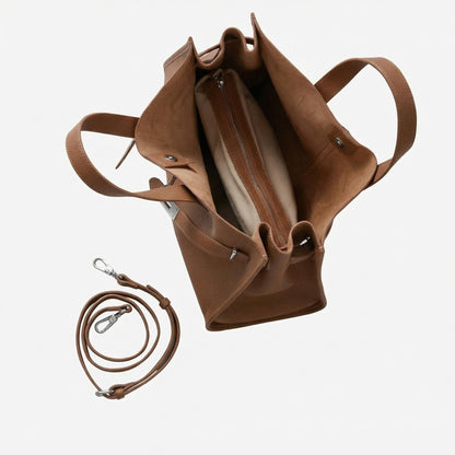 Béatrice | Women’s Leather Tote Bag Drawstring Buckle
