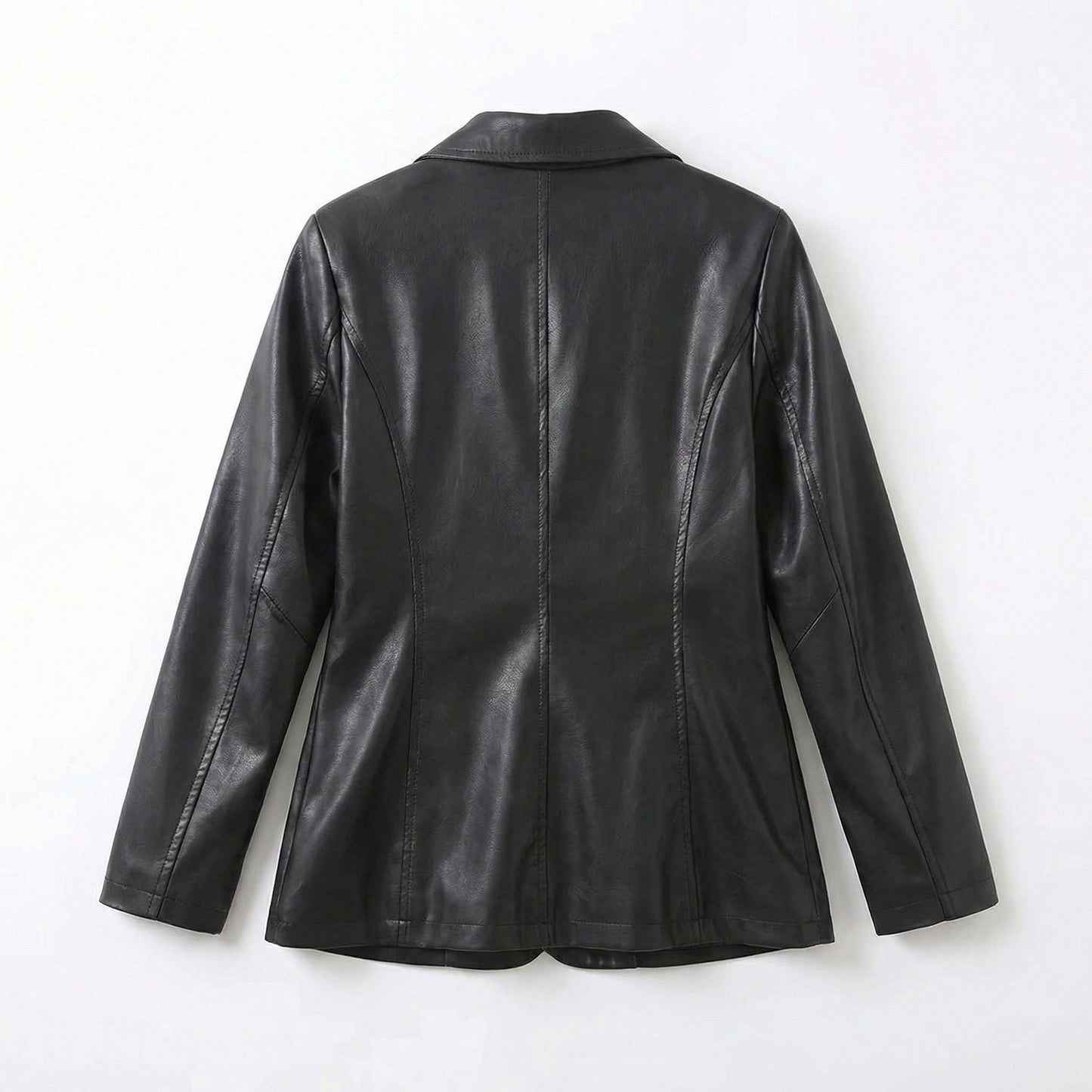 Bellatrix | Lambskin Leather Two-Button Blazer Jacket