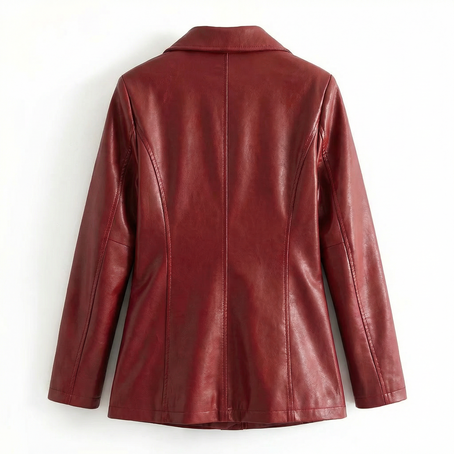 Bellatrix | Lambskin Leather Two-Button Blazer Jacket