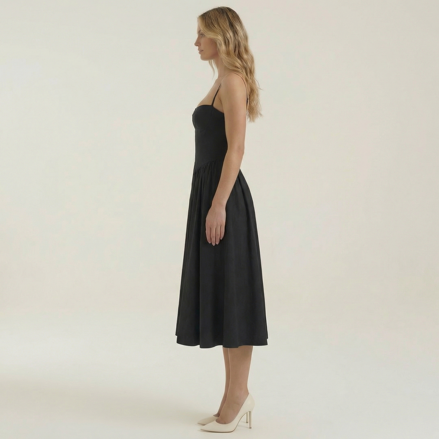 Claire | Corset Midi Dress