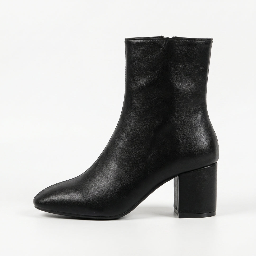 Camille Women’s Patent Block-Heel Ankle Boots