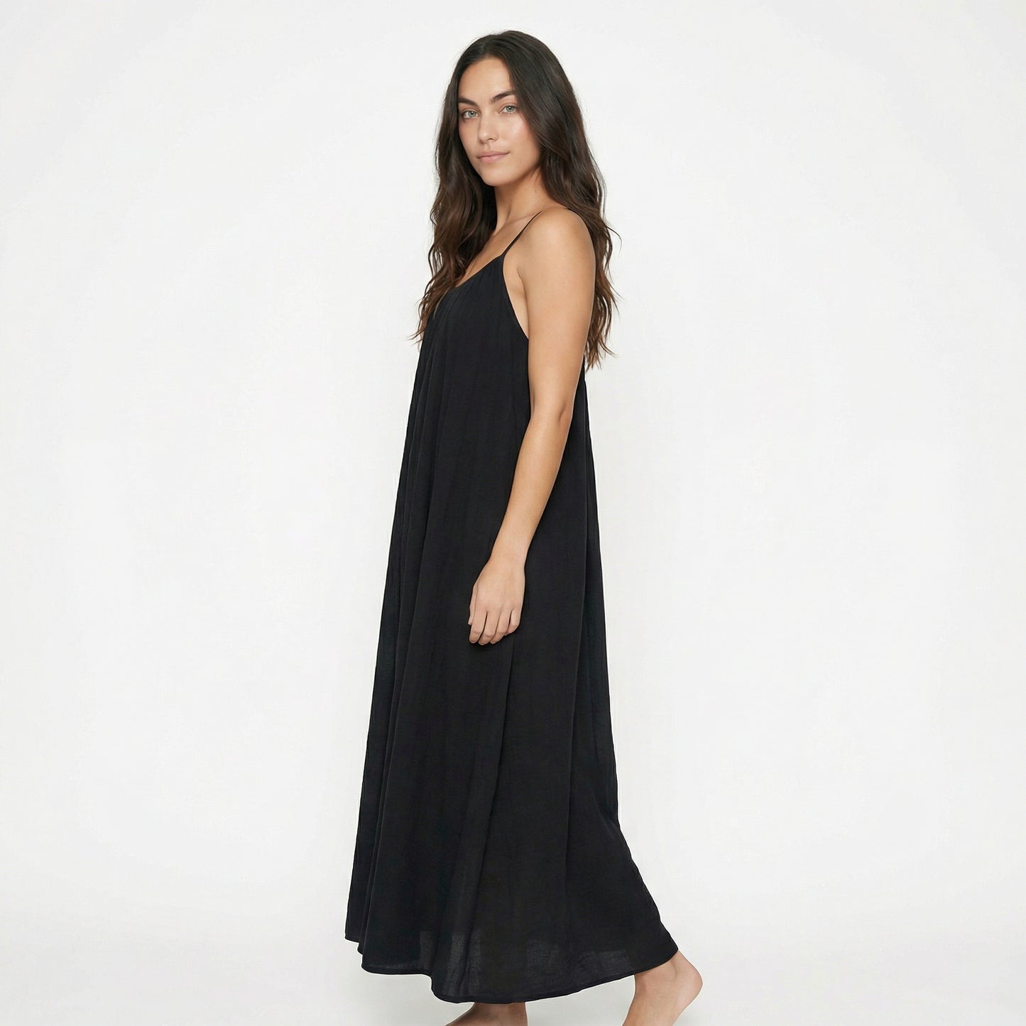 Camille | Women’s Polyester Sleeveless Backless Maxi Dress